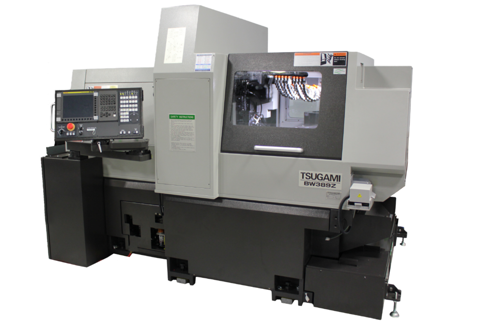 Tsugami BW389Z 38 mm 9-Axis Swiss Type CNC Automatic Lathe