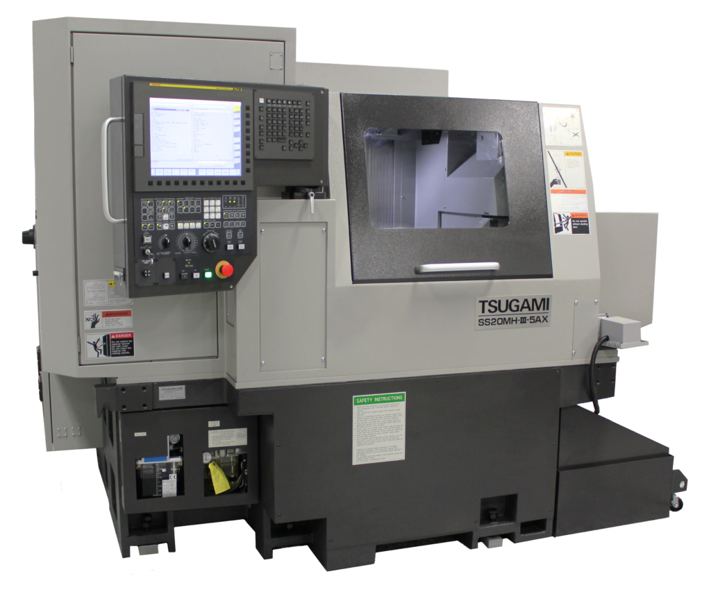 Tsugami SS20MH-III-5AX 20mm, B-Axis Sliding Headstock Lathe