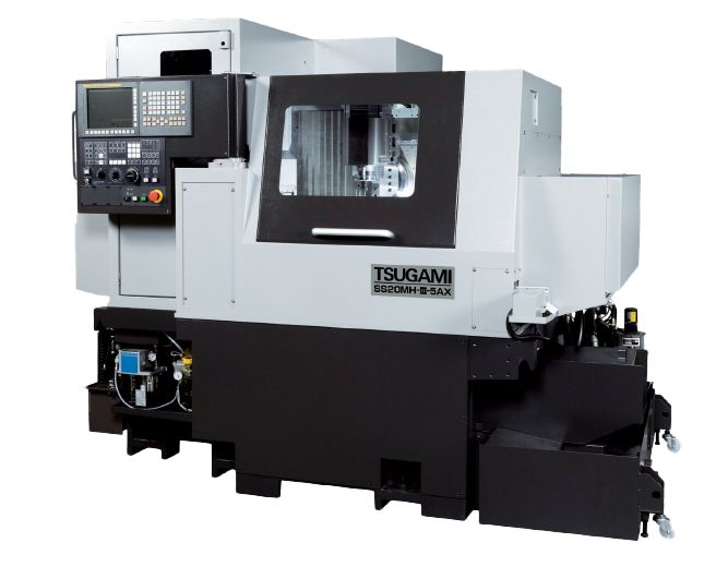 Tsugami SS20MH-III-5AX 20mm, B-Axis Sliding Headstock Lathe